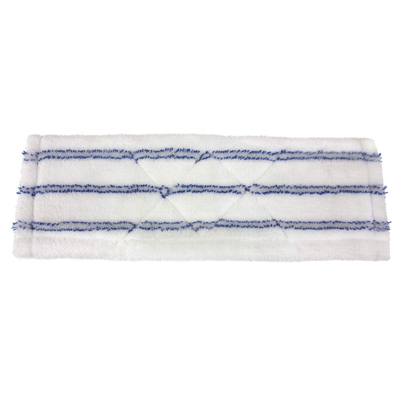 Mr. Clean Microfiber Wet/Dry Mop Machine-Washable Refill Head, White/Blue